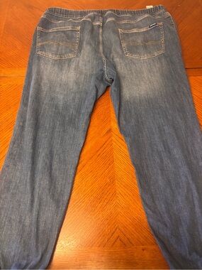 Women’s Blue Denim Jeggings - Elastic Waist Pull-On